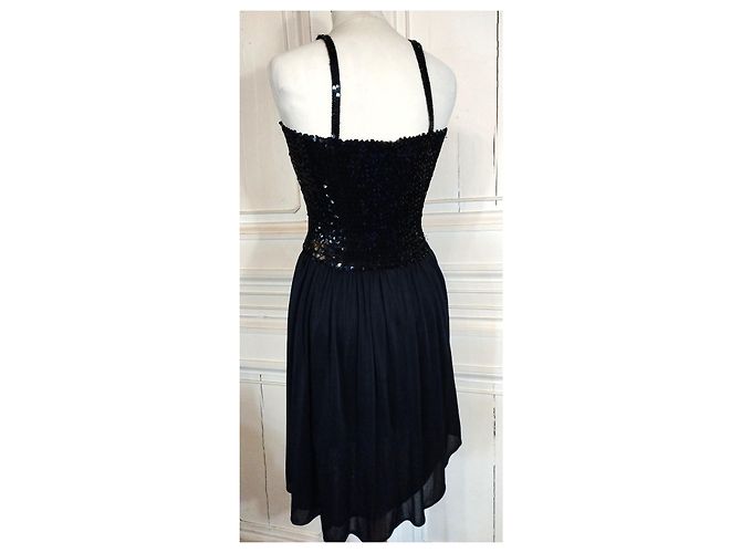 SONIA RYKIEL ROBE KLEID PAMPILLES T 36/38 Schwarz - Ansicht 2