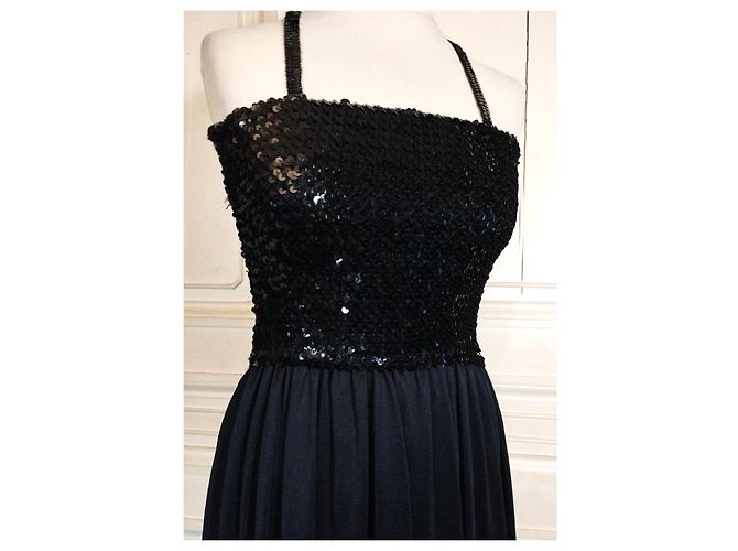 SONIA RYKIEL ROBE KLEID PAMPILLES T 36/38 Schwarz - Ansicht 3