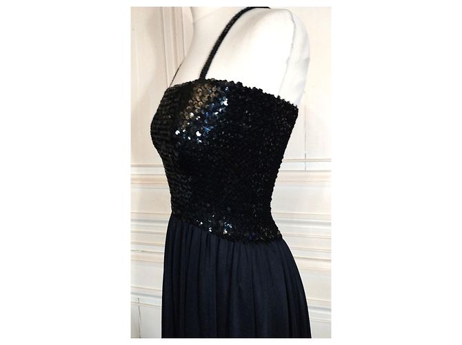 SONIA RYKIEL ROBE KLEID PAMPILLES T 36/38 Schwarz - Ansicht 6