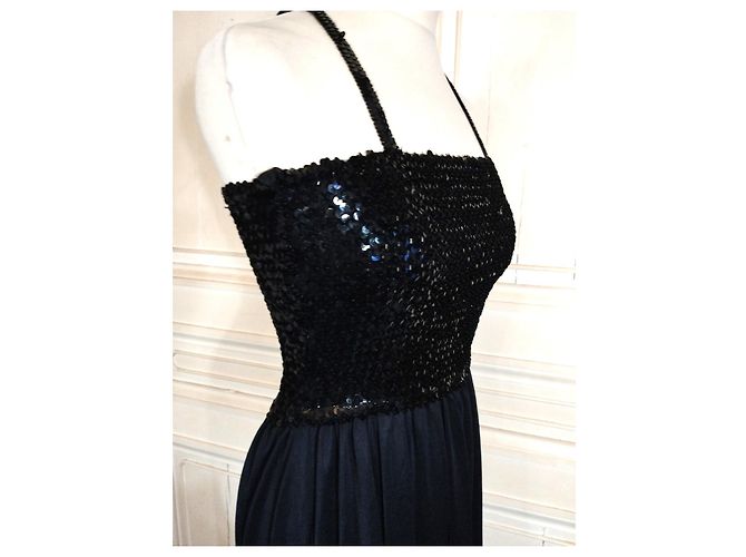 SONIA RYKIEL ROBE KLEID PAMPILLES T 36/38 Schwarz - Ansicht 9