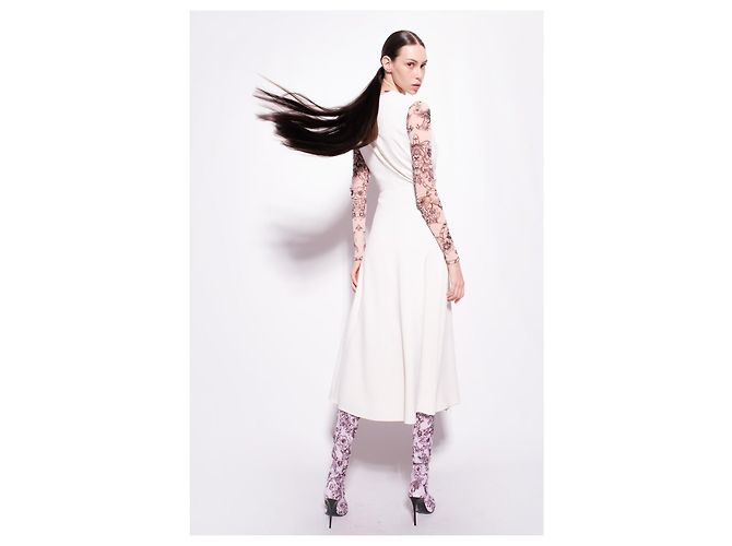 Pinko Anonimo Kleid Weiß - Ansicht 3