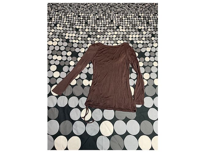 Blusa Versace Jeans Couture Marrón Viscosa Castaño - vista 11