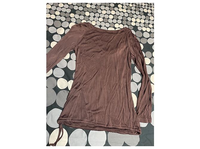 Blusa Versace Jeans Couture Marrón Viscosa Castaño - vista 13