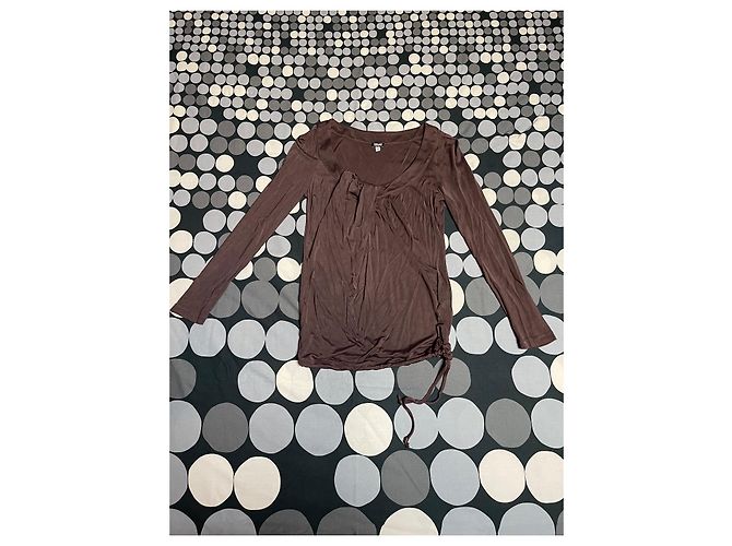 Blusa Versace Jeans Couture Marrón Viscosa Castaño - vista 2