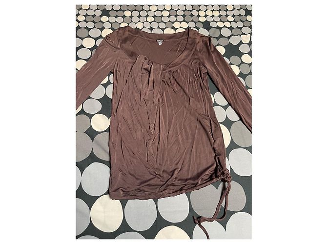 Blusa Versace Jeans Couture Marrón Viscosa Castaño - vista 3
