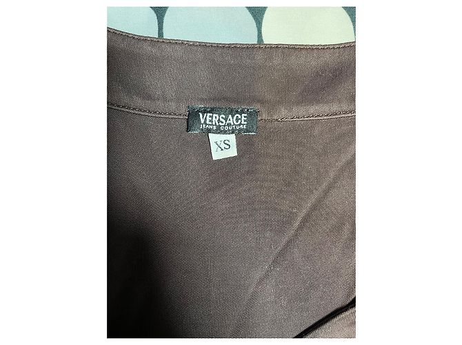 Blusa Versace Jeans Couture Marrón Viscosa Castaño - vista 4