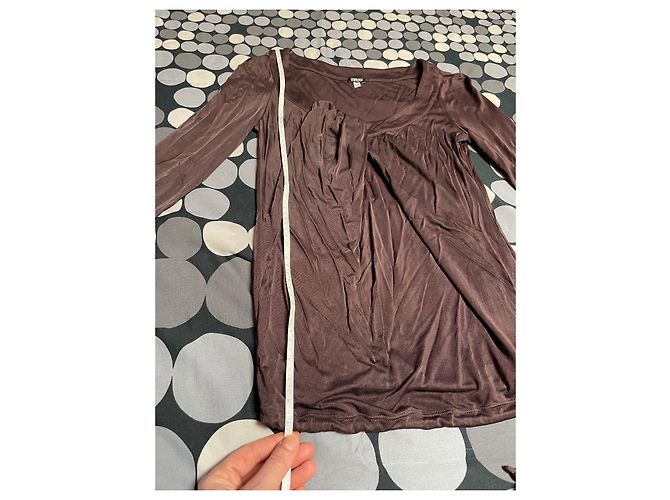 Blusa Versace Jeans Couture Marrón Viscosa Castaño - vista 6