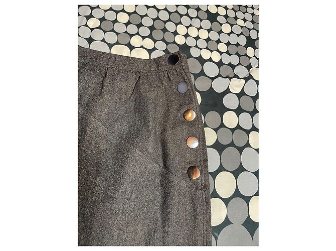 Yves Saint Laurent Wollrock Grau - Ansicht 3