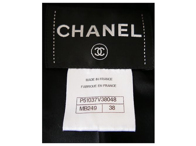 Chanel Resort 2015 Schwarze Tweedjacke - Ansicht 9