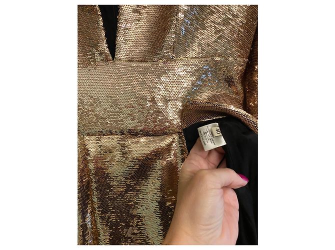 Abito mini con paillettes Alexandre Vauthier Oro Rosa D'oro - vista 6