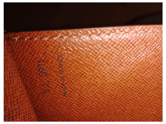 Borsa a mano Louis Vuitton Monceau Epi in pelle di agnello marrone - vista 4