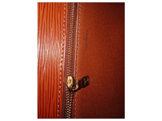 Borsa a mano Louis Vuitton Monceau Epi in pelle di agnello marrone - vista 6