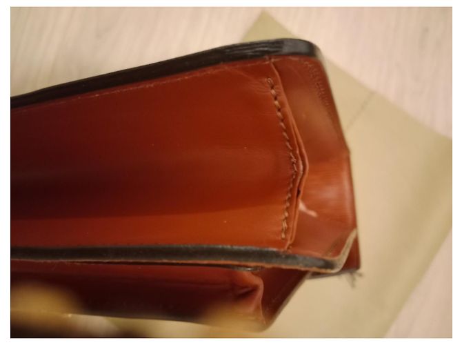 Borsa a mano Louis Vuitton Monceau Epi in pelle di agnello marrone - vista 8