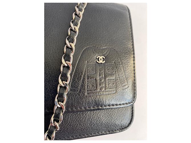 Chanel WOC borsa a mano in pelle nera Nero - vista 2