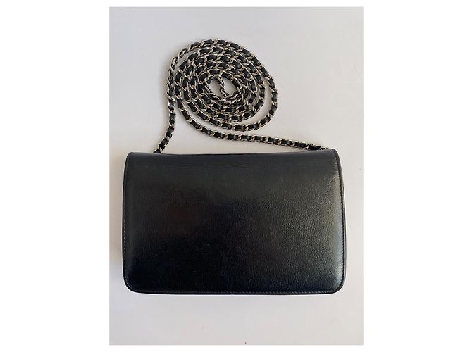 Chanel WOC borsa a mano in pelle nera Nero - vista 3