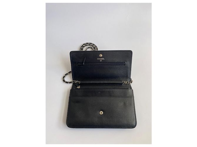 Chanel WOC borsa a mano in pelle nera Nero - vista 6