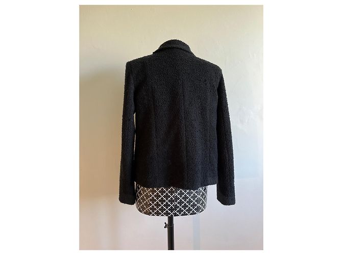 Giacca Chanel Uniforme Nero Blu Scuro - vista 2