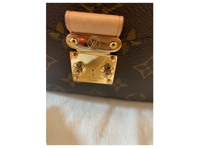 Louis Vuitton Metis 25 in pelle e tela rivestita monogram - vista 3