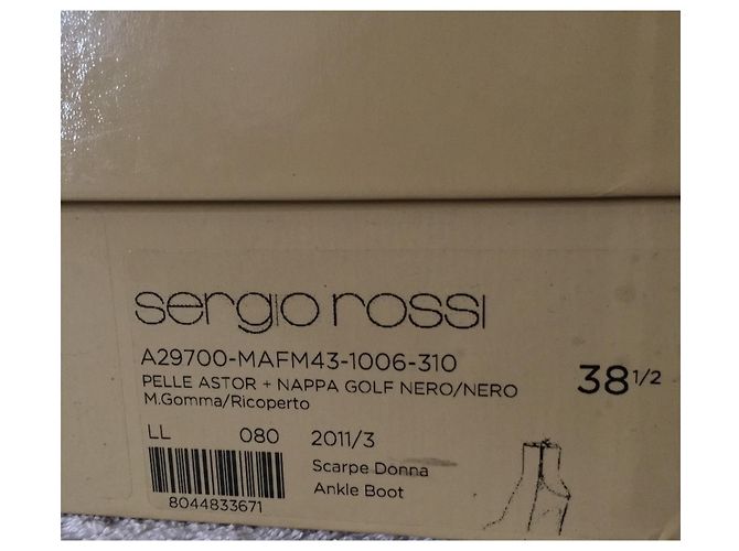 Sergio Rossi Stivaletti sottili neri Nero - vista 20