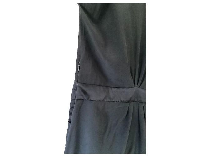vestido corto Maje de seda Azul marino - vista 4