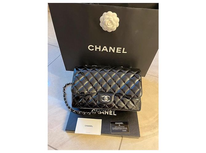 Borsa a mano Chanel Timeless in pelle di capra nera Nero - vista 2