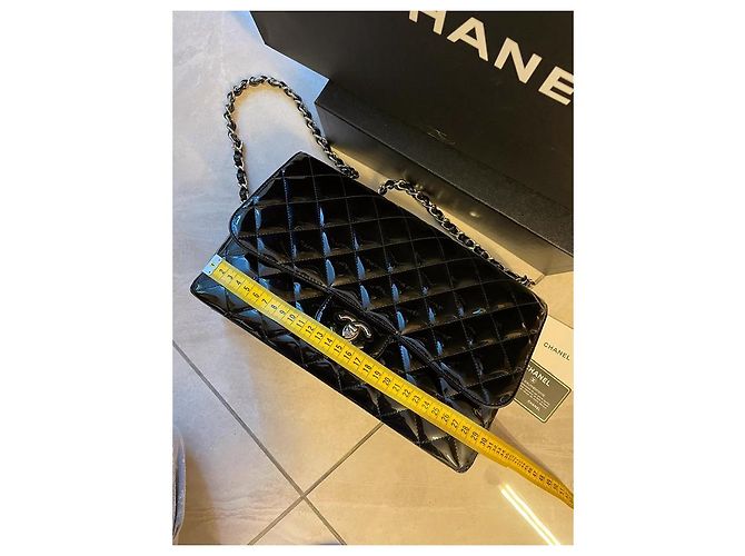 Borsa a mano Chanel Timeless in pelle di capra nera Nero - vista 4
