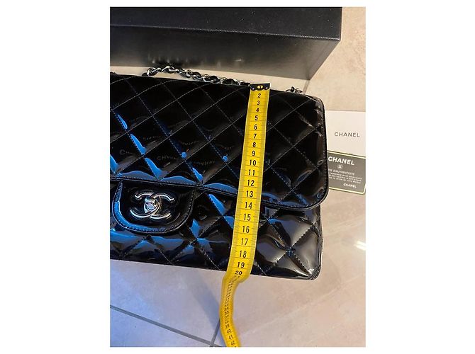 Borsa a mano Chanel Timeless in pelle di capra nera Nero - vista 5