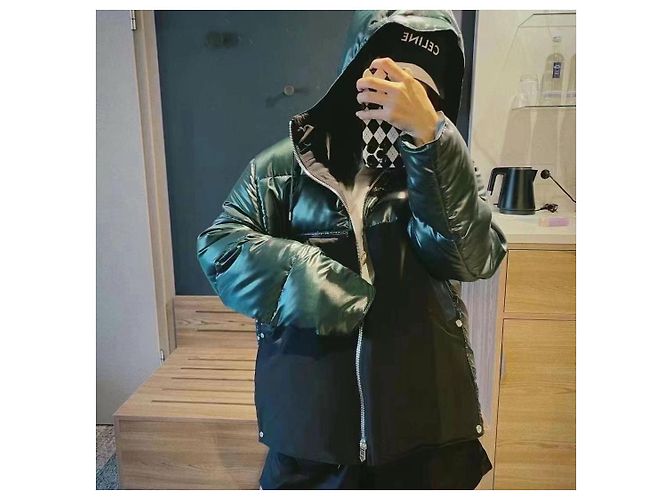 Hermès Männer Mäntel Oberbekleidung Schwarz Dunkelgrün - Ansicht 3