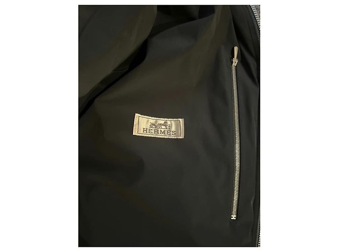 Hermès Männer Mäntel Oberbekleidung Schwarz Dunkelgrün - Ansicht 8