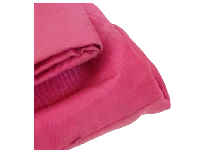 Bow Clutch Prada Pink Fiocco Laço Tessuto - vista 5