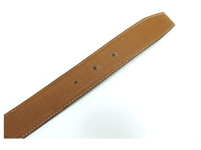 Hermès HERMES BELT H BUCKLE 32mm Tamanho 78 CAIXA DE COURO REVERSÍVEL E CINTO TOGO - vista 10