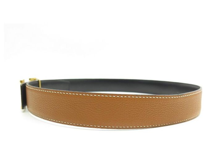 Hermès HERMES BELT H BUCKLE 32mm Tamanho 78 CAIXA DE COURO REVERSÍVEL E CINTO TOGO - vista 6
