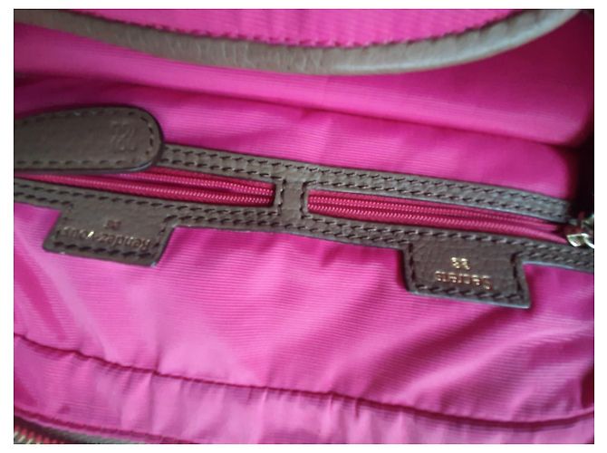 Borsa a mano Lancel Adjani in pelle taupe - vista 3