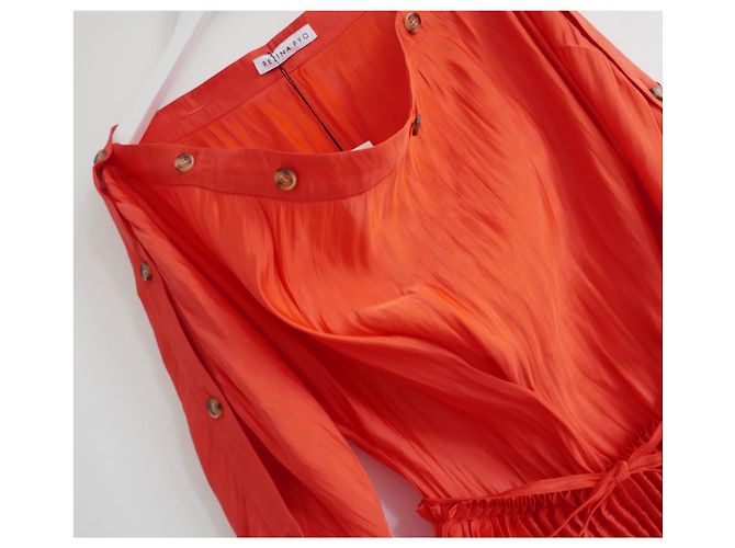Vestido Rejina Pyo Elisa Roja - vista 5