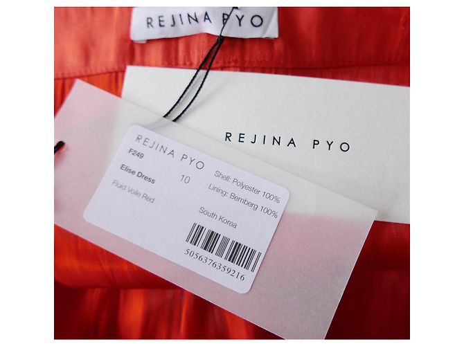 Vestido Rejina Pyo Elisa Roja - vista 7