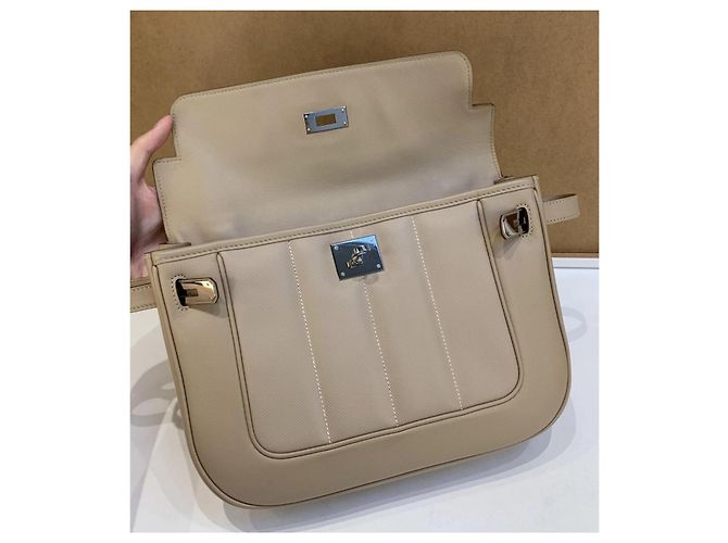 Hermès Hermes Berline 28, Argile Swift PHW Beige - vista 10