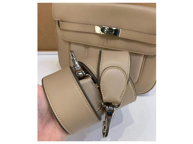 Hermès Hermes Berline 28, Argile Swift PHW Beige - vista 13
