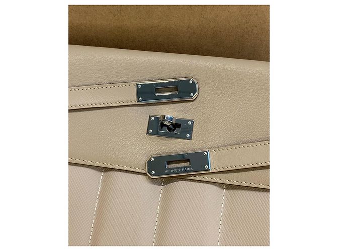 Hermès Hermes Berline 28, Argile Swift PHW Beige - vista 14