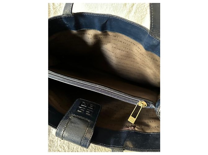 Givenchy Vintage blaue mittelgroße Tragetasche Dunkelblau - Ansicht 4