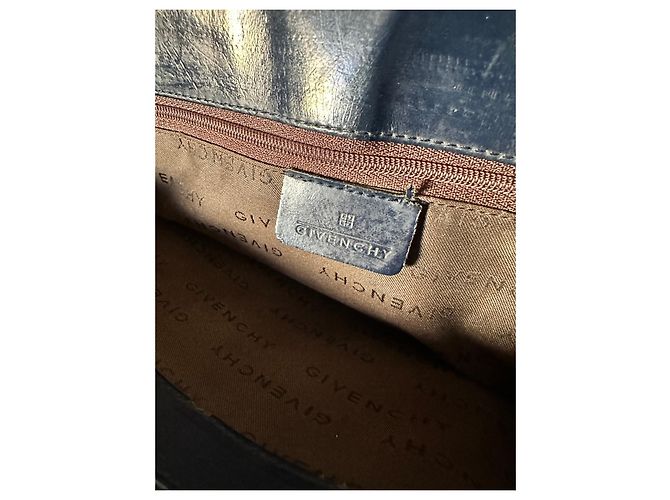 Givenchy Vintage blaue mittelgroße Tragetasche Dunkelblau - Ansicht 6