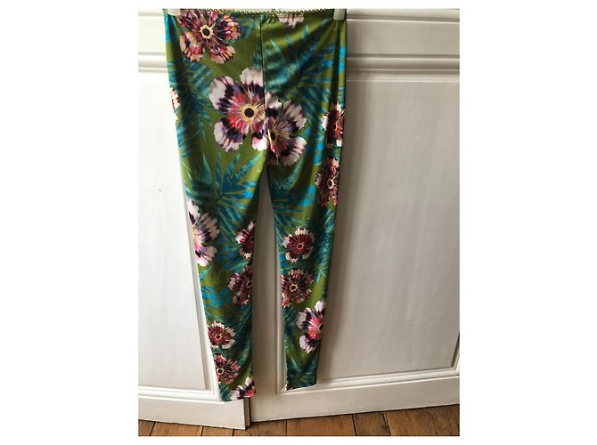 Galliano legging galiano - 38 Verde - vista 2