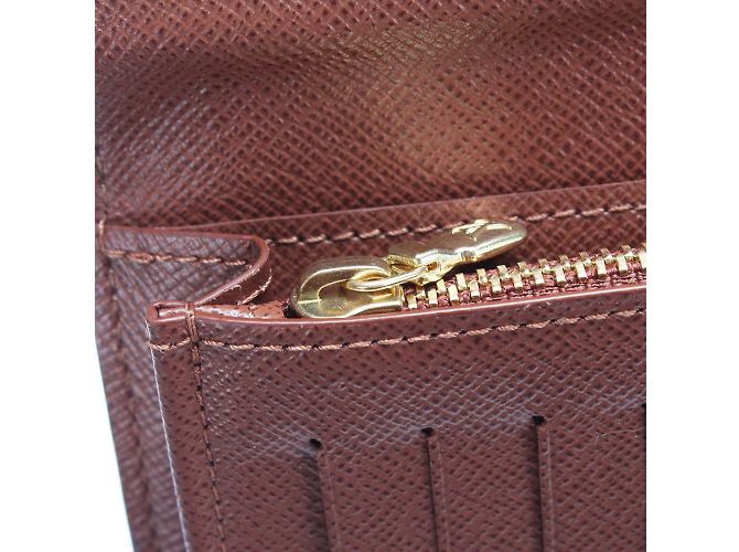 Louis Vuitton Monogramm-Brazza-Geldbörse Braun - Ansicht 10