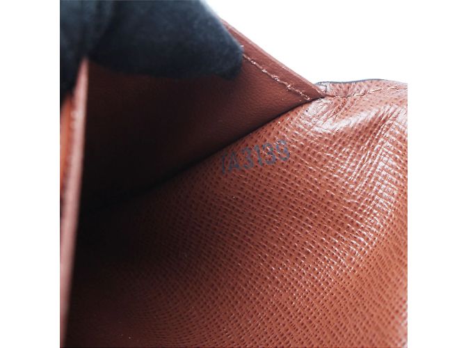 Louis Vuitton Monogramm-Brazza-Geldbörse Braun - Ansicht 7
