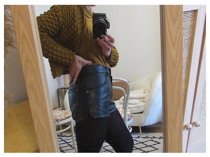 Micro shorts Chanel pretos de algodão - vista 13