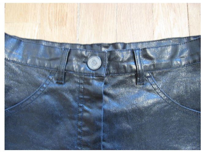 Micro shorts Chanel pretos de algodão - vista 2
