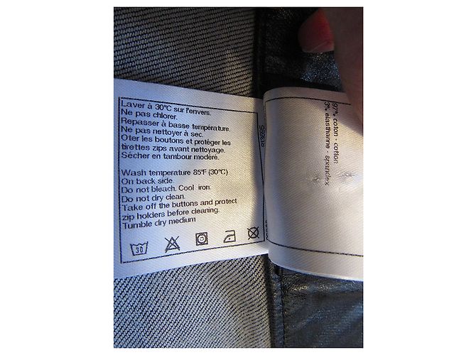 Micro shorts Chanel pretos de algodão - vista 6