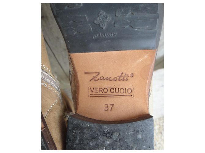 Botas Giuseppe Zanotti beige de gamuza talla 37 - vista 8