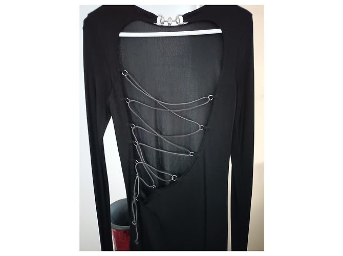 Philipp Plein Kleid schwarz aus Polyester - Ansicht 3