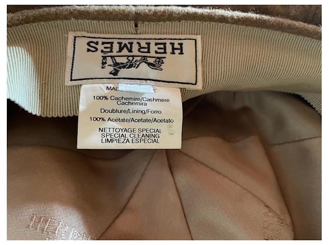 Hermès Kaschmirmütze Beige - Ansicht 10