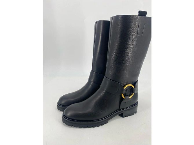 PEDRO GARCIA Bottines T.UE 39 cuir de vachette Noir - vue 2